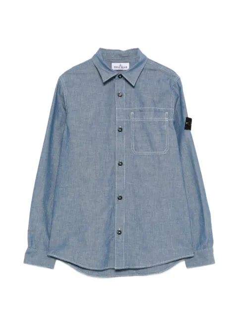Stone Island Junior chest-pocket shirt