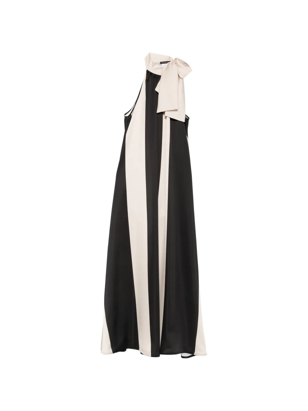 LE RJTANGE striped halterneck maxi dress - Toni neutri