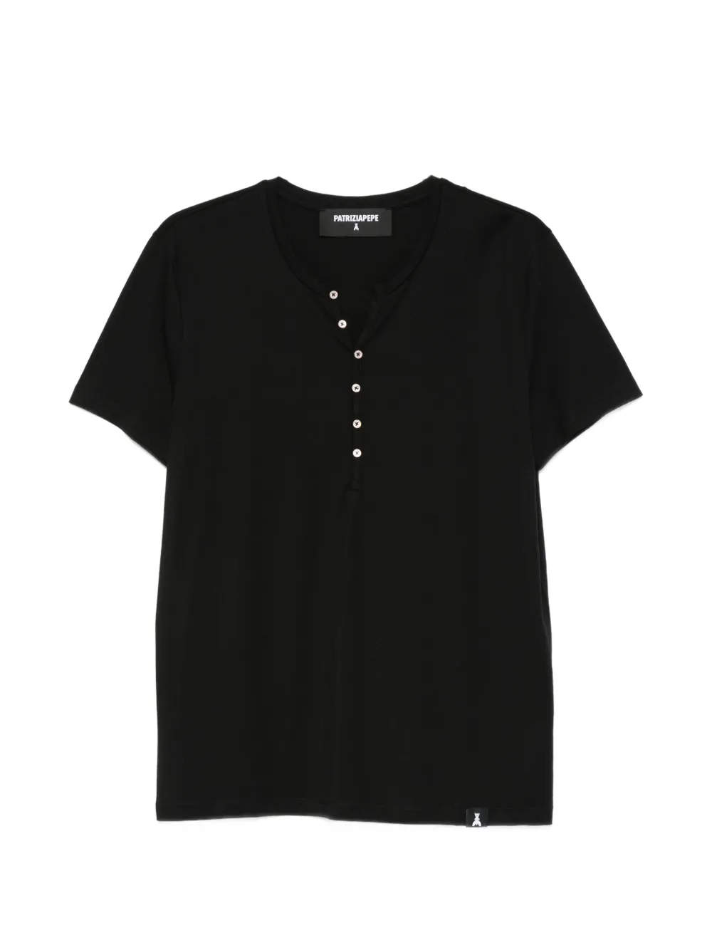 Patrizia Pepe buttoned T-shirt - Nero