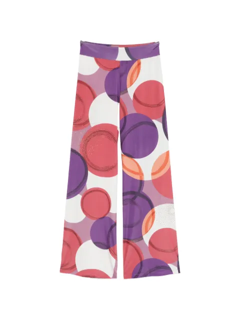 LE RJTANGE elasticated-waistband palazzo pants