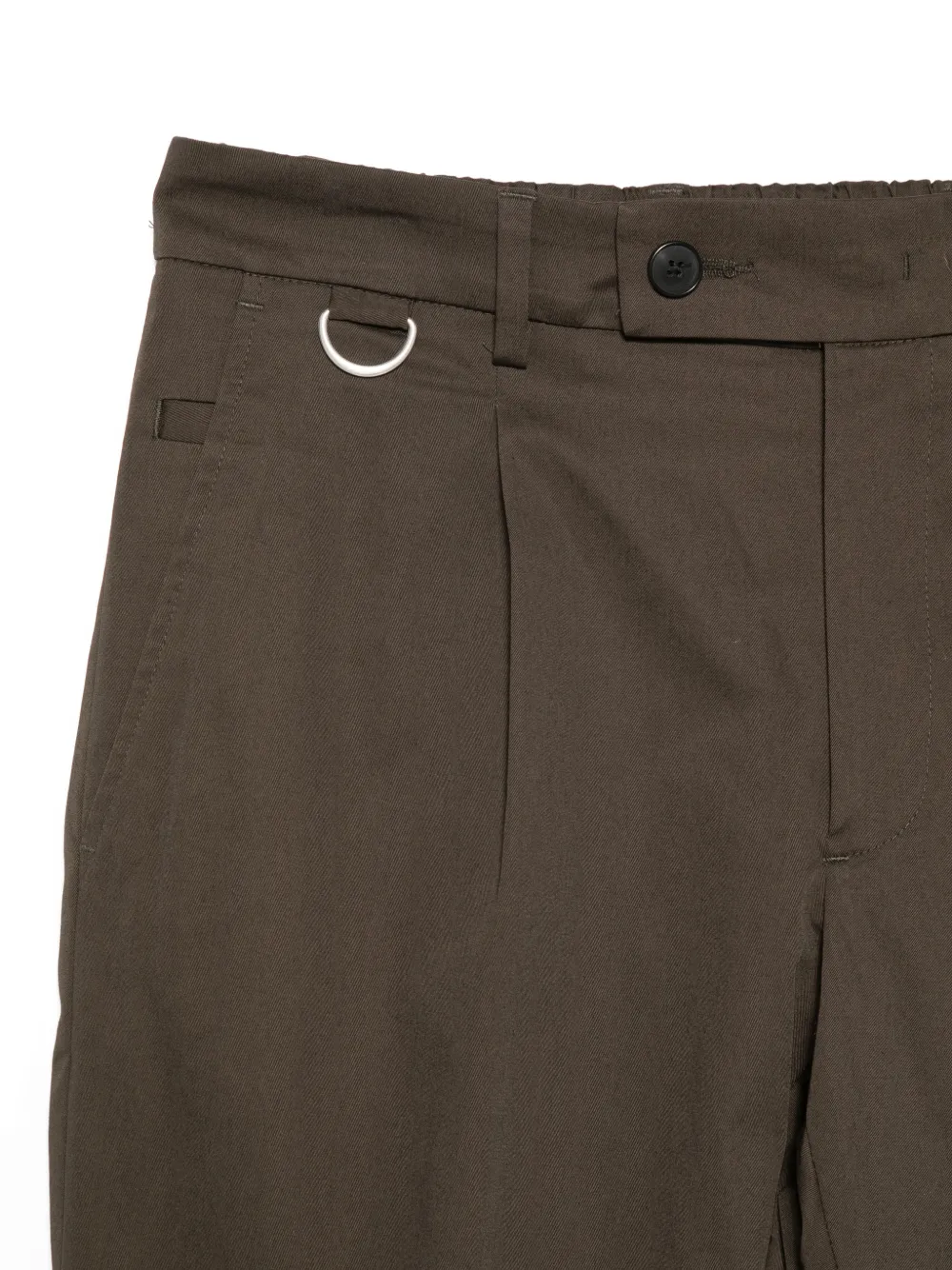 Low Brand Broek met geplooid detail Groen