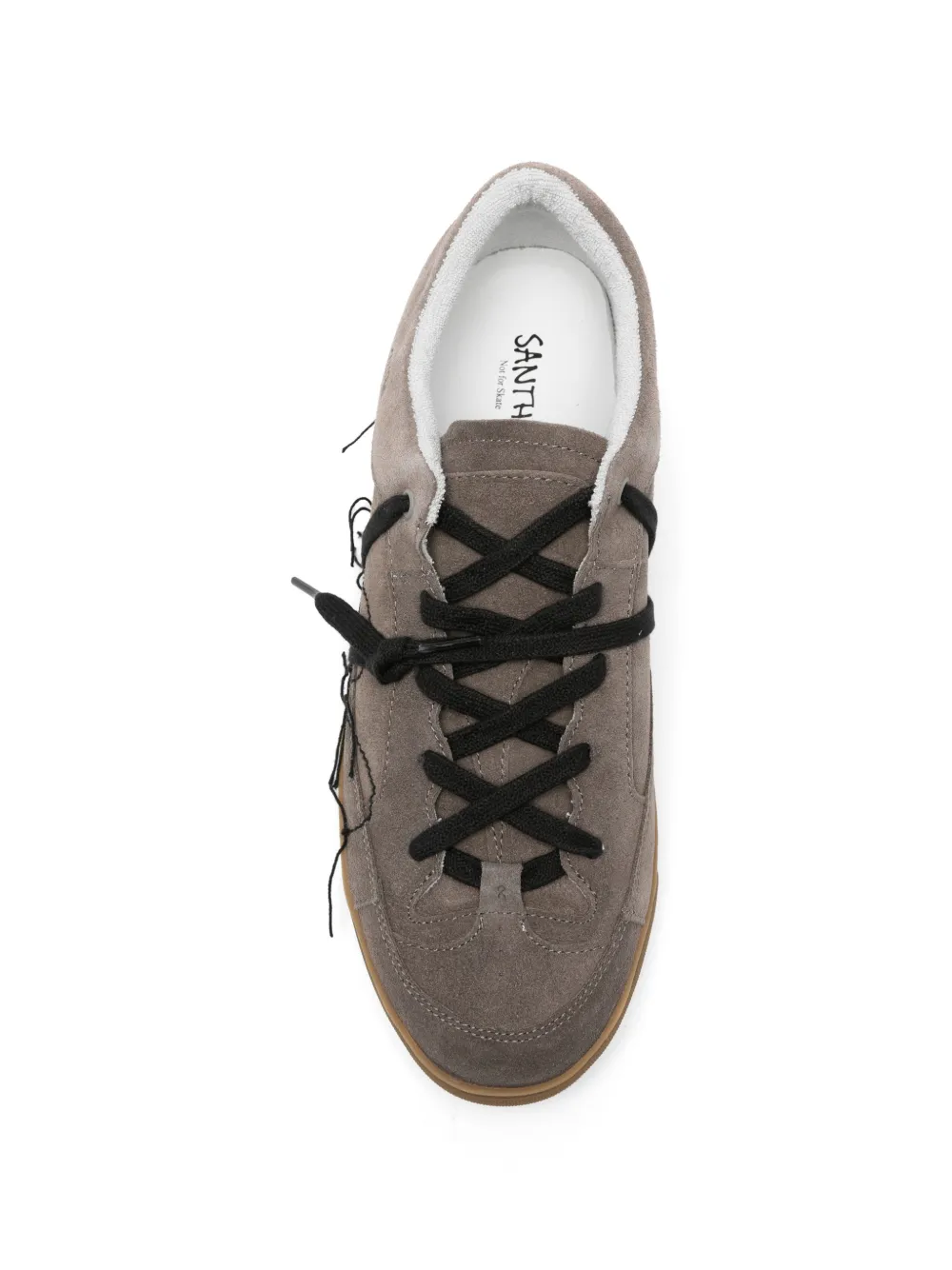 SANTHA Love Cut sneakers met franje Bruin