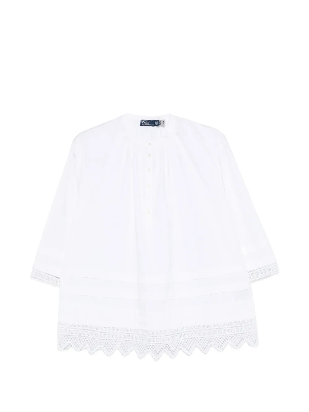 Polo Ralph Lauren Carlton lace-trim blouse - Weiß