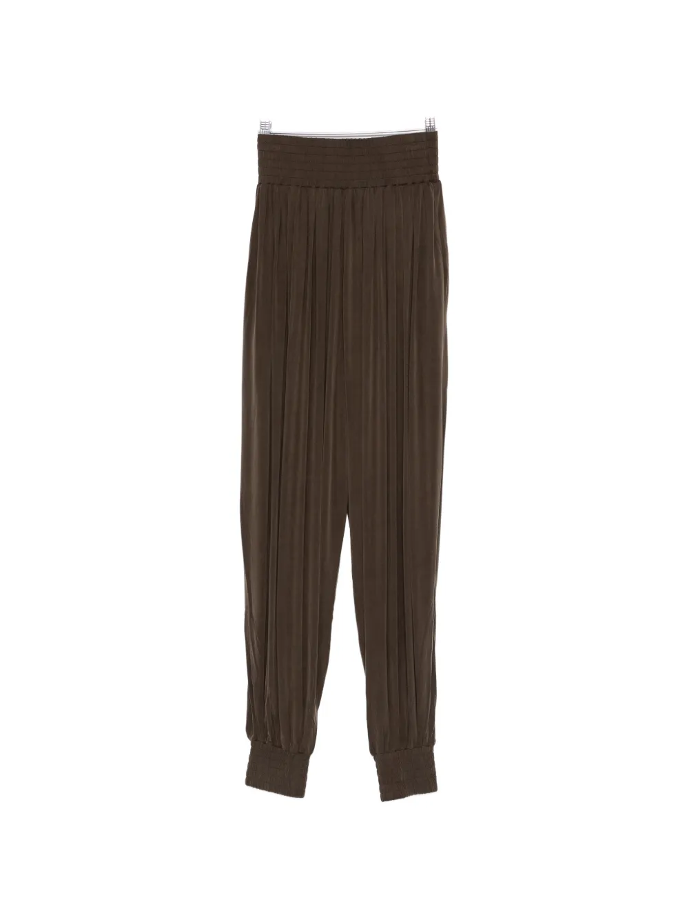 Balmain shirred trousers - Marrone