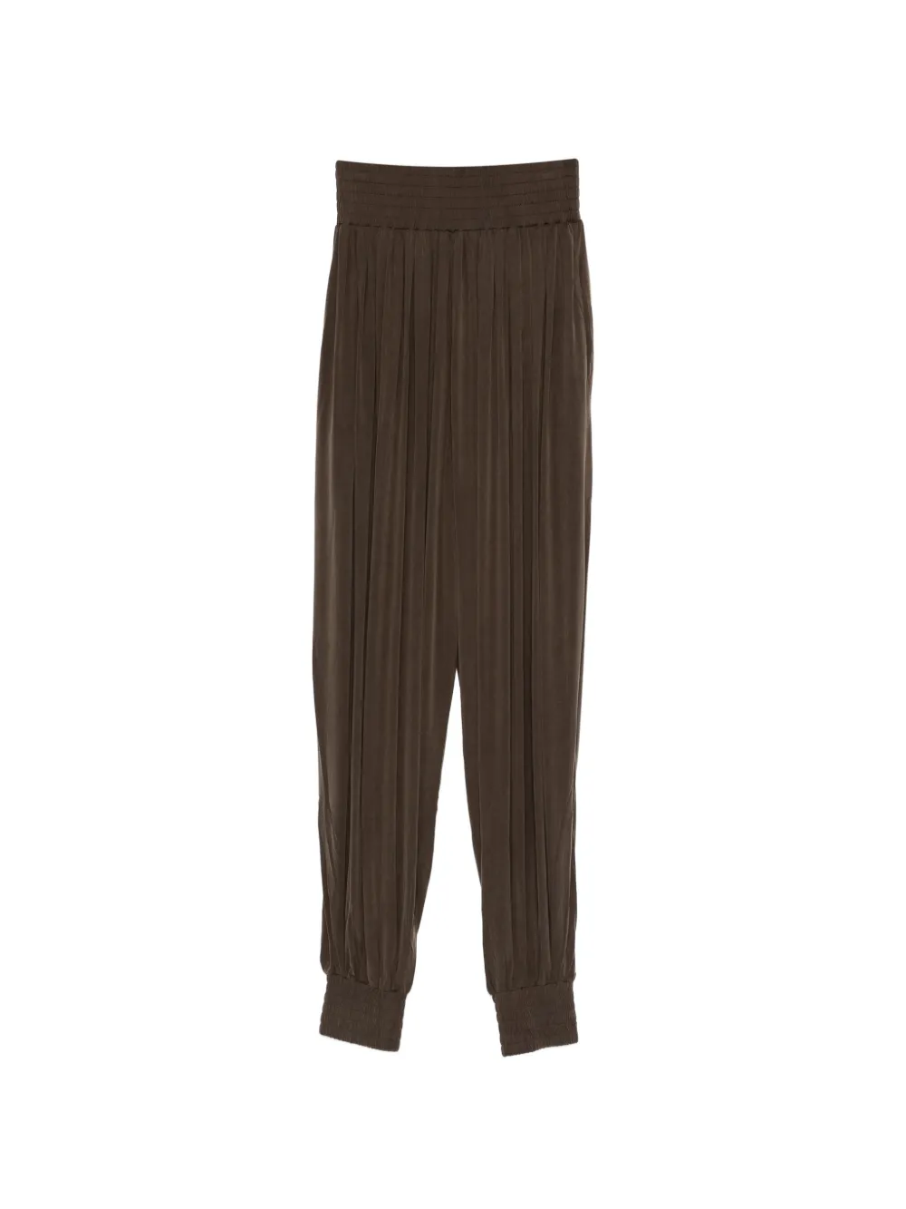 Balmain shirred trousers - Marrone