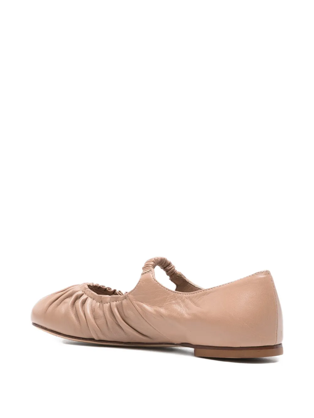 lorena paggi Ballerina's met ruches Beige