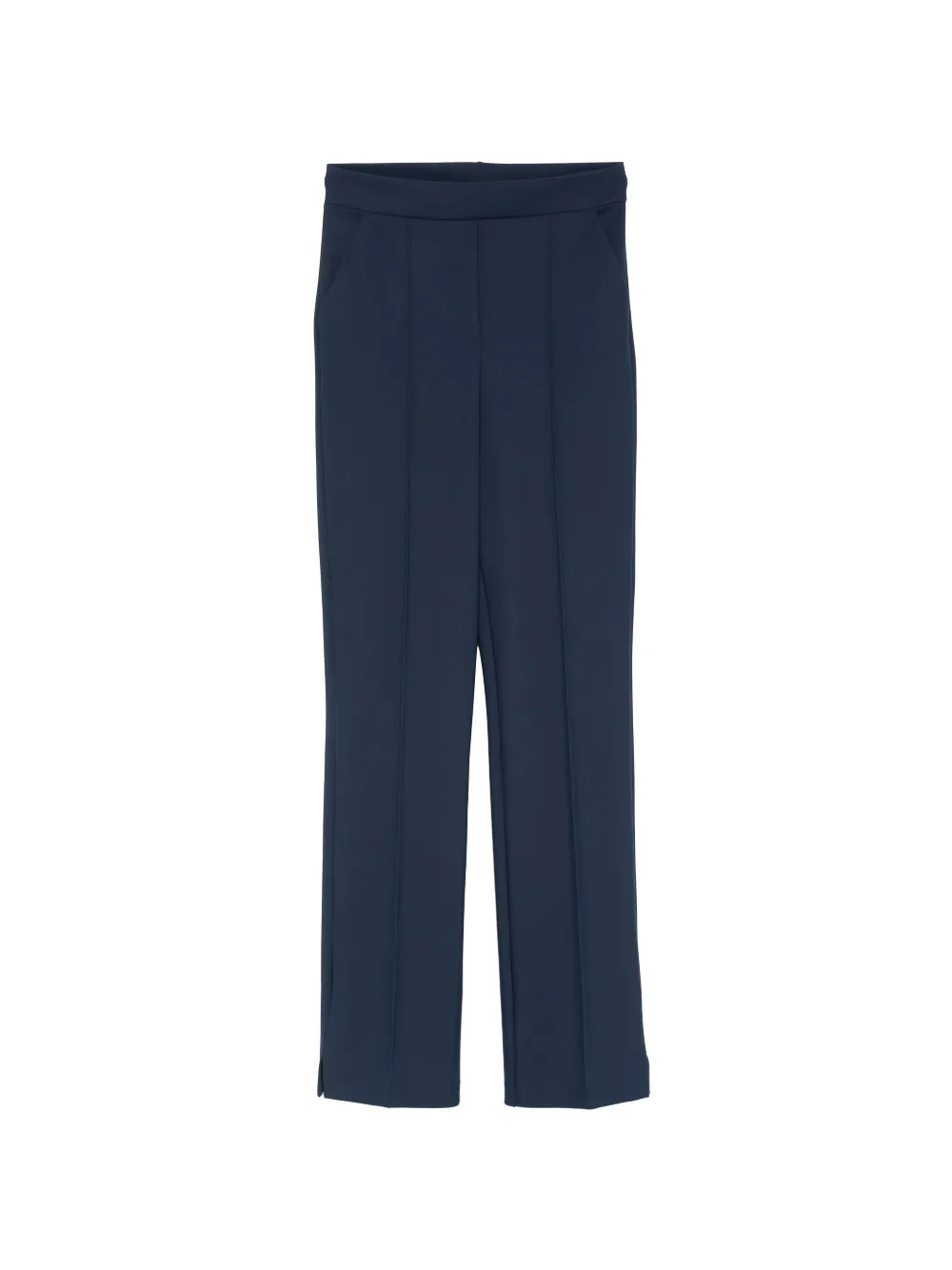 CHIARA BONI La Petite Robe slit-detail cropped trousers - Blu