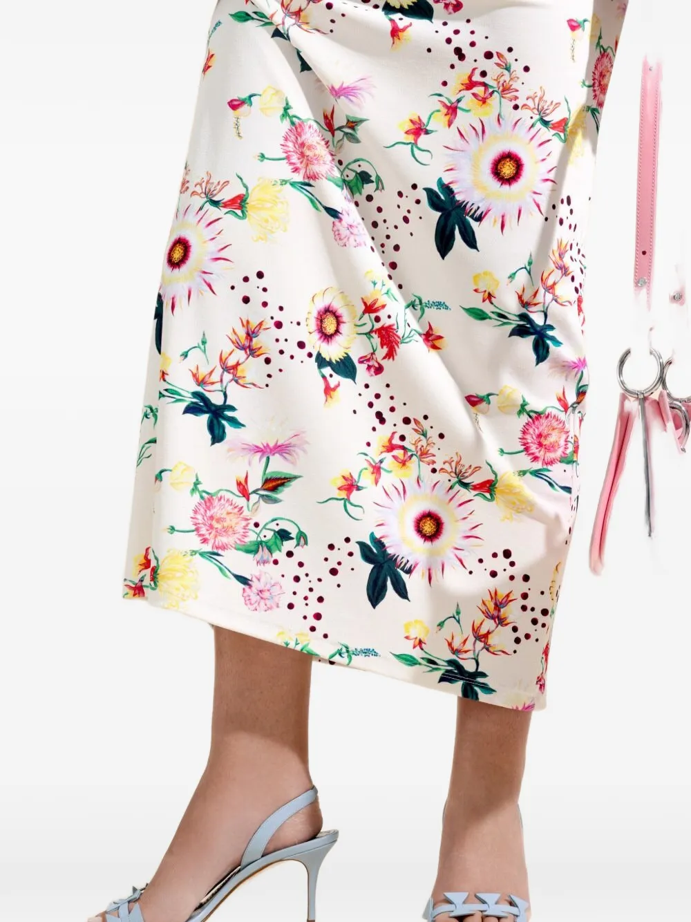 Manolo Blahnik Cigaura slingback sandalen Blauw