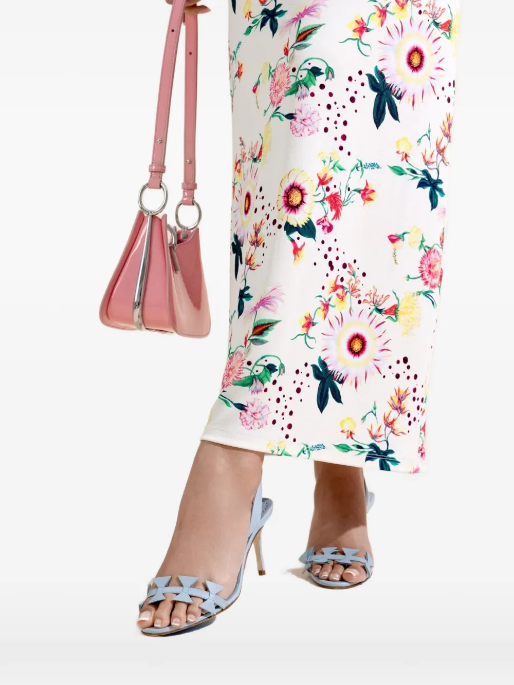 Manolo Blahnik Cigaura slingback sandalen Blauw