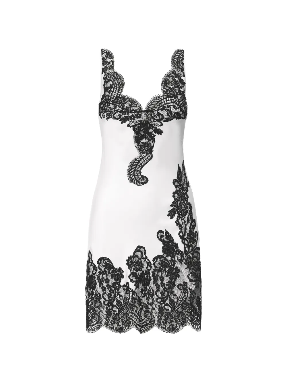 IL VOLO Cara lace-trim embroidered dress - Bianco
