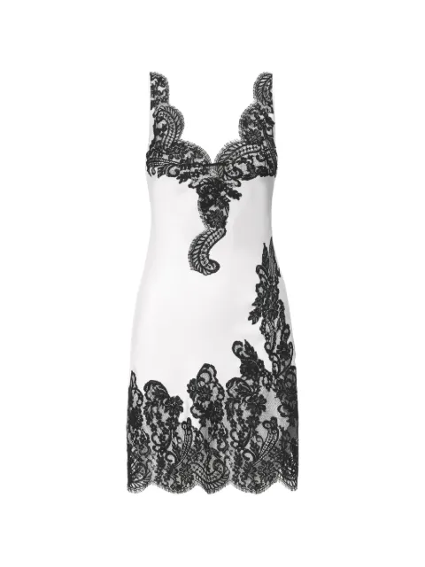 IL VOLO Besticktes Cara Kleid mit Spitzenbesatz