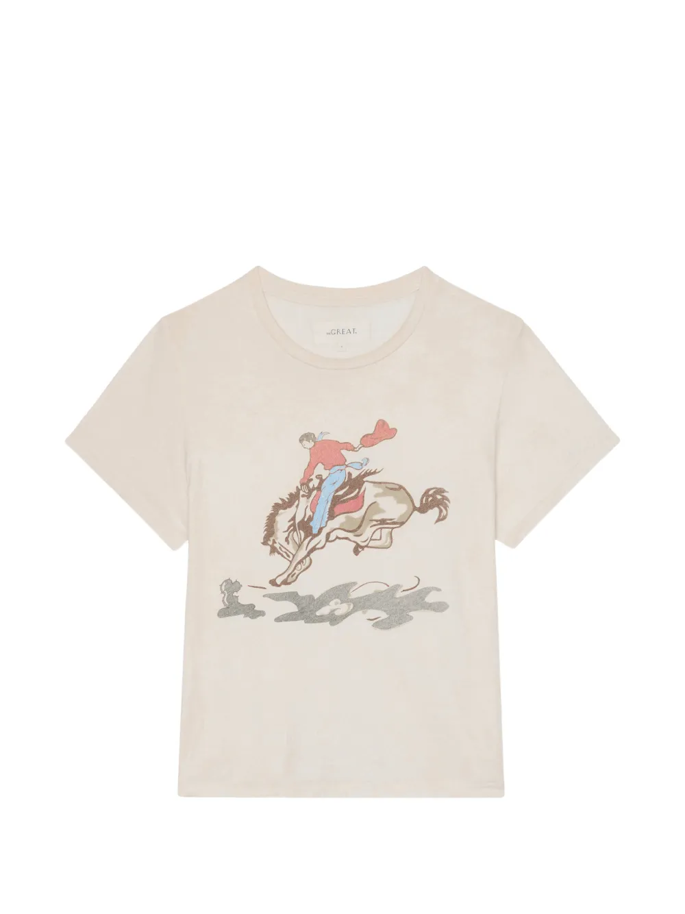 The Great. Le t-shirt graphique - Tons neutres