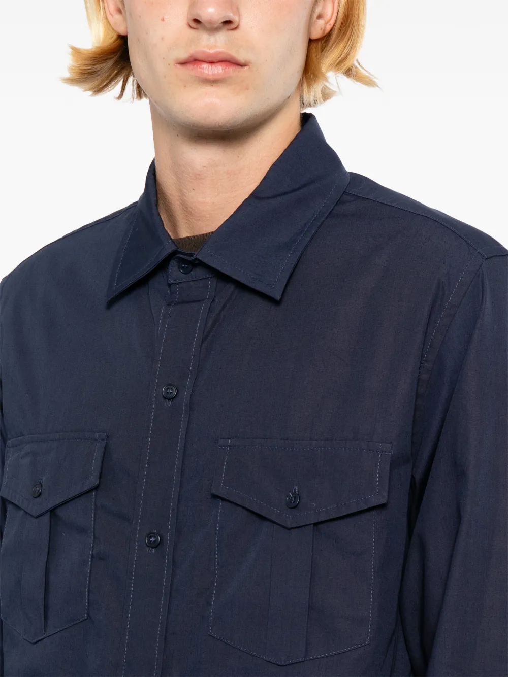 A.P.C. Warren overhemd Blauw