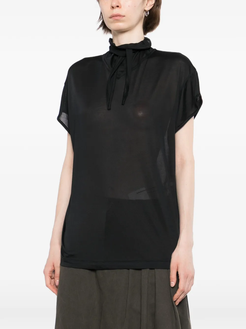 LEMAIRE Foulard top Zwart