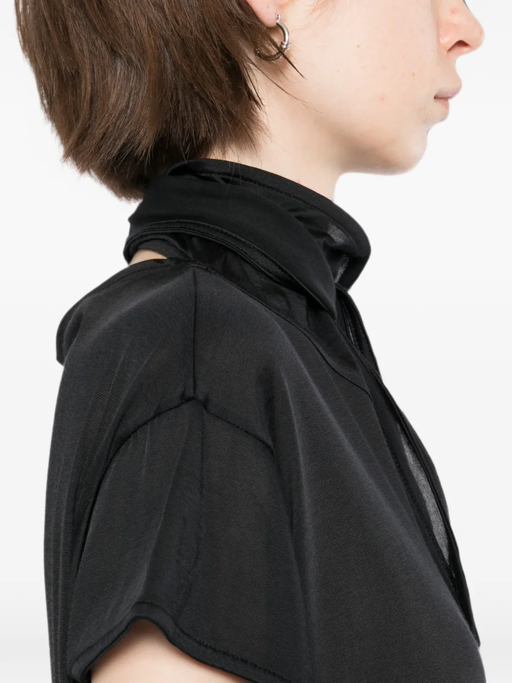 LEMAIRE Foulard top Zwart