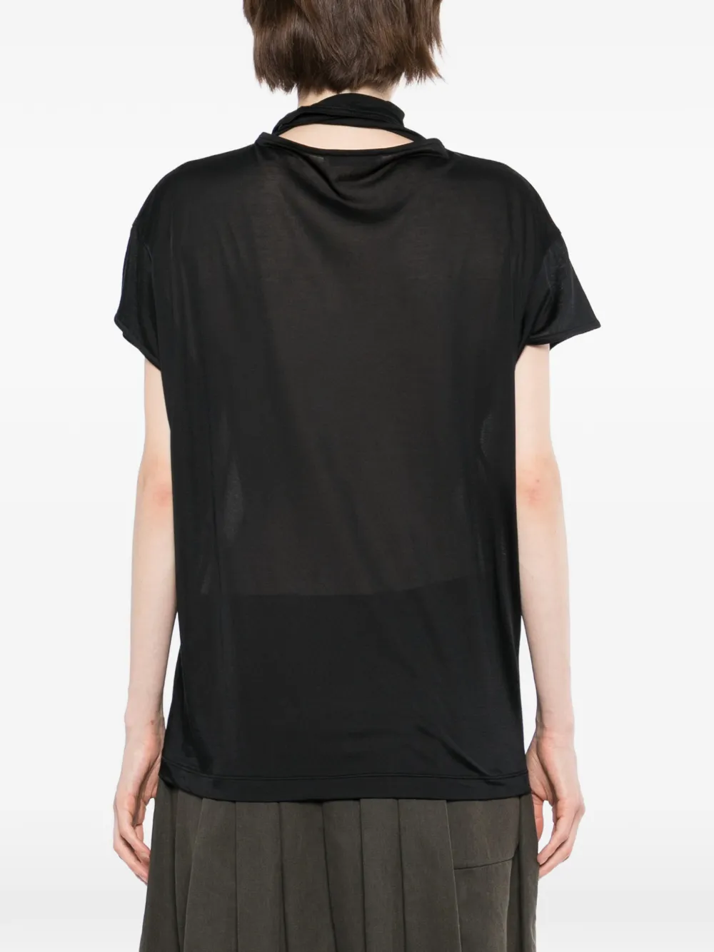 LEMAIRE Foulard top Zwart