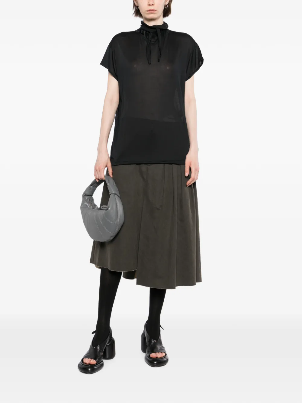 LEMAIRE Foulard top Zwart