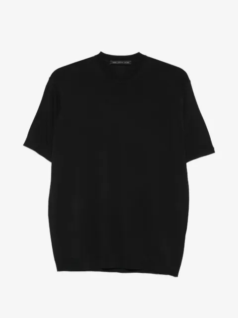 Low Brand playera con cuello redondo a paneles