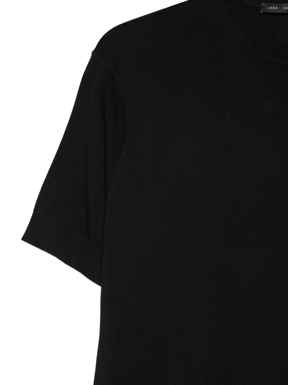Low Brand T-shirt met ronde hals en vlakken Zwart