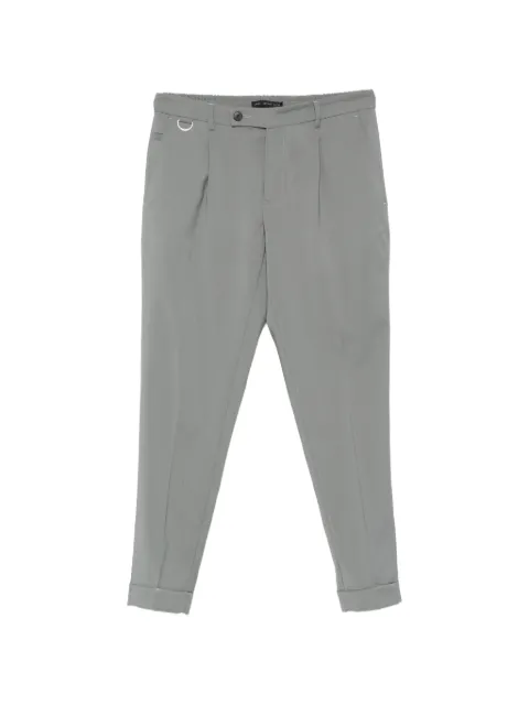 Low Brand d-ring pleated trousers