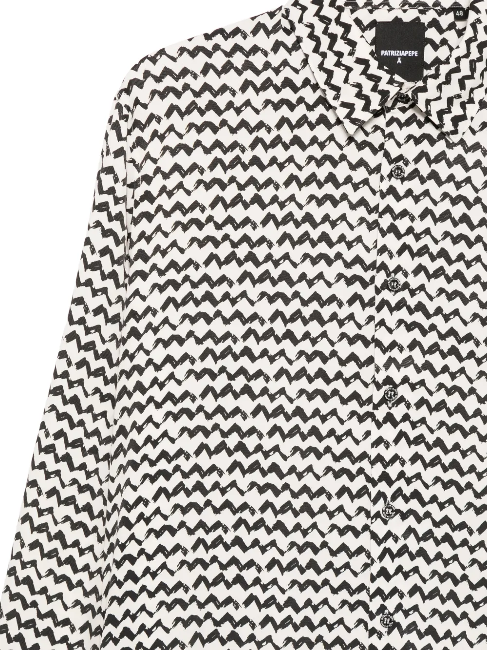 Patrizia Pepe Overhemd met patroon Beige