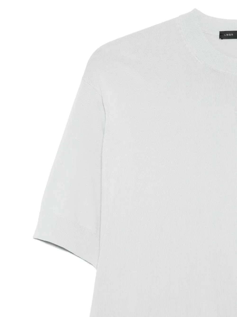 Low Brand T-shirt met geribbelde zoom Grijs