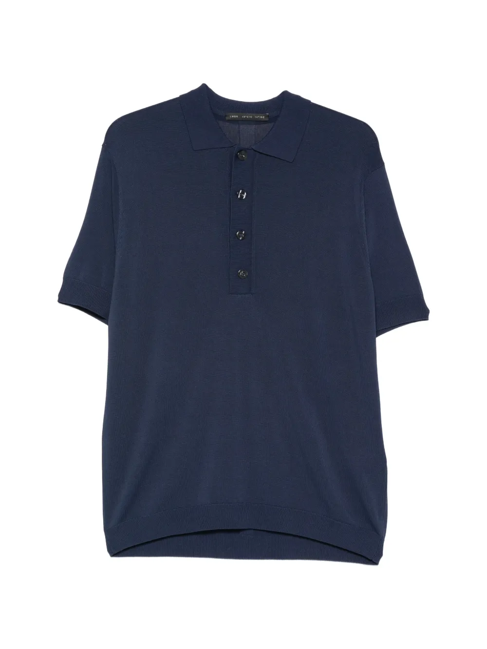 Low Brand buttoned polo - Blau