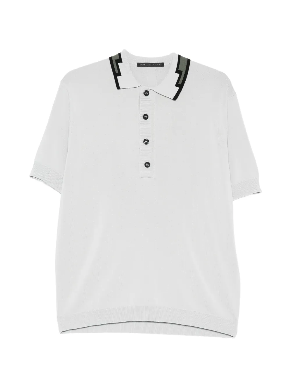 Low Brand zigzag collar polo shirt - Grau