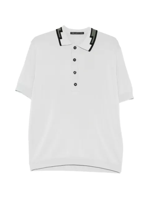 Low Brand zigzag collar polo shirt