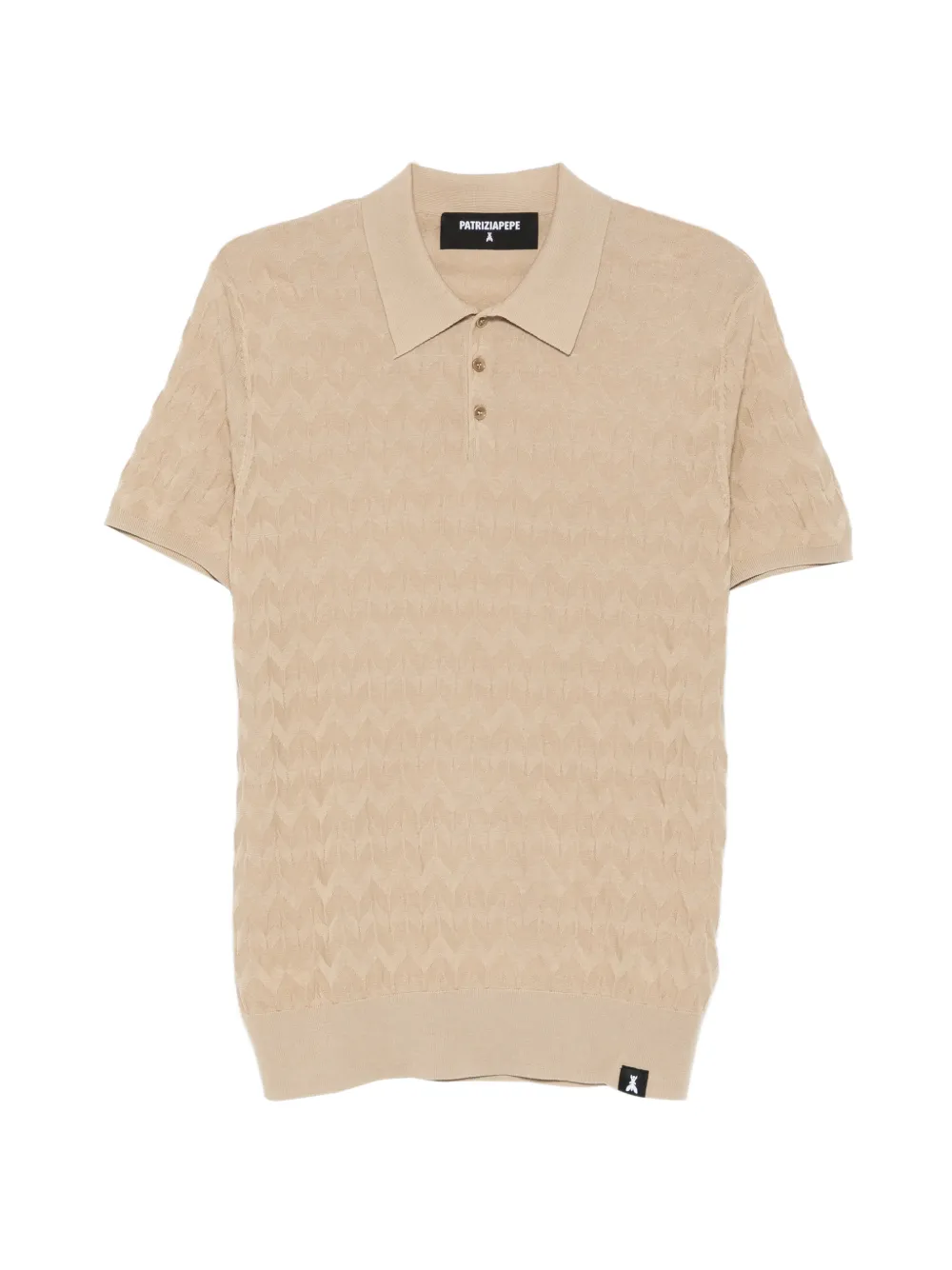 Patrizia Pepe patterned polo shirt - Toni neutri