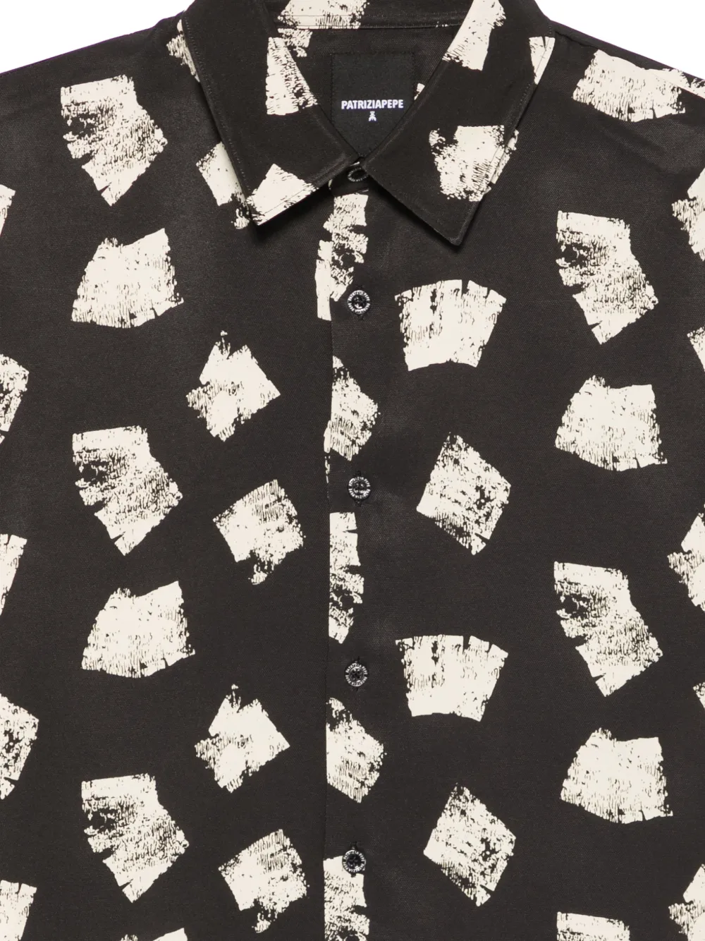 Patrizia Pepe Overhemd met print Zwart