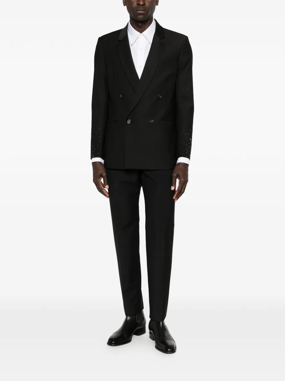 Patrizia Pepe Verfraaide blazer met dubbele rij knopen Zwart
