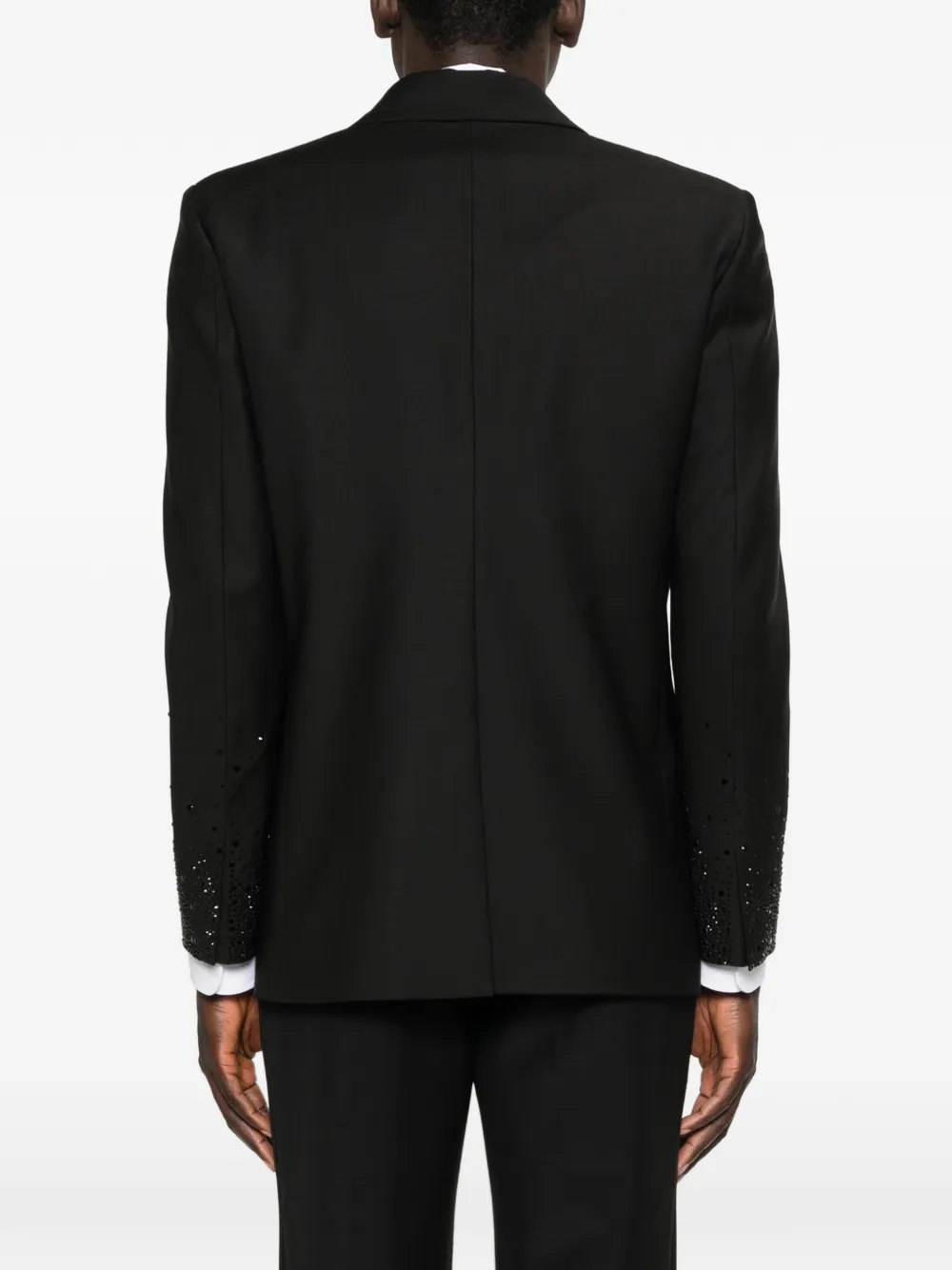 Patrizia Pepe Verfraaide blazer met dubbele rij knopen Zwart