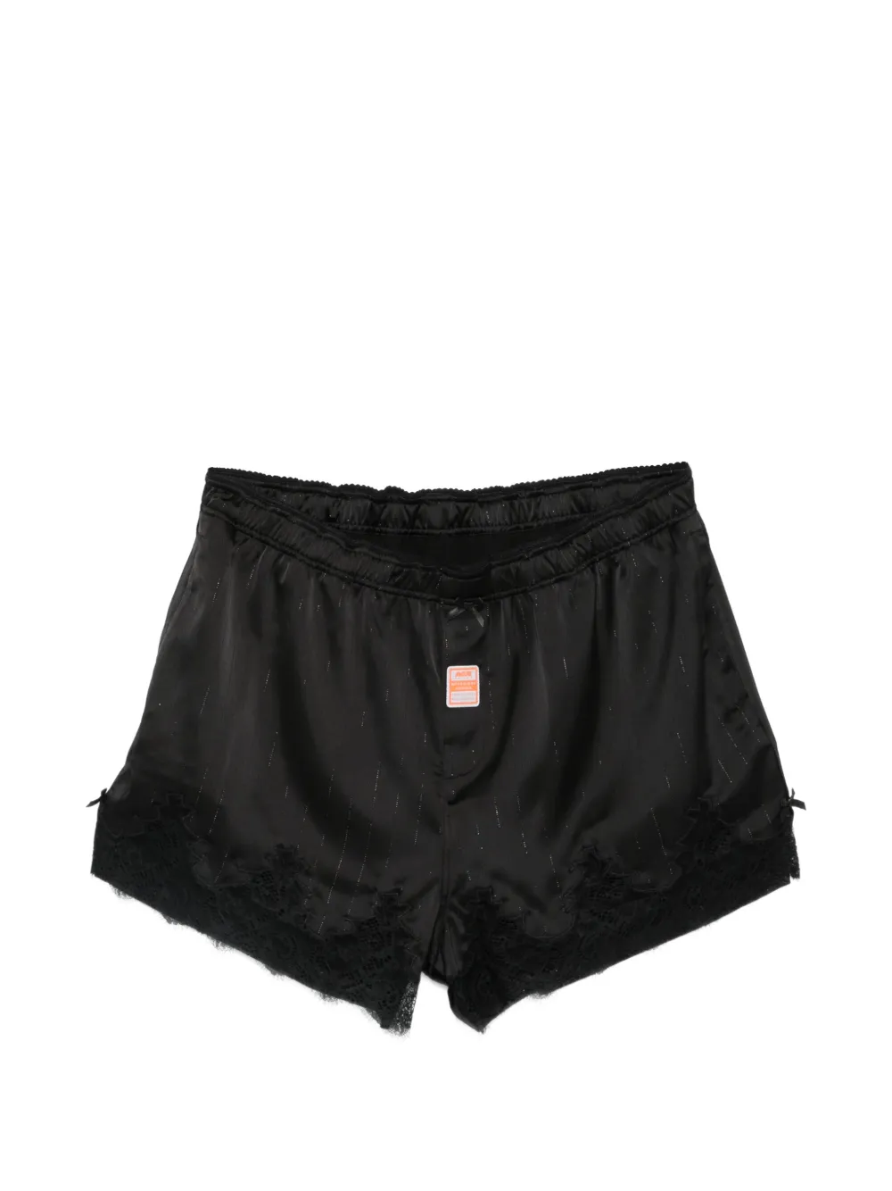 Martine Rose lace-trim shorts - Nero