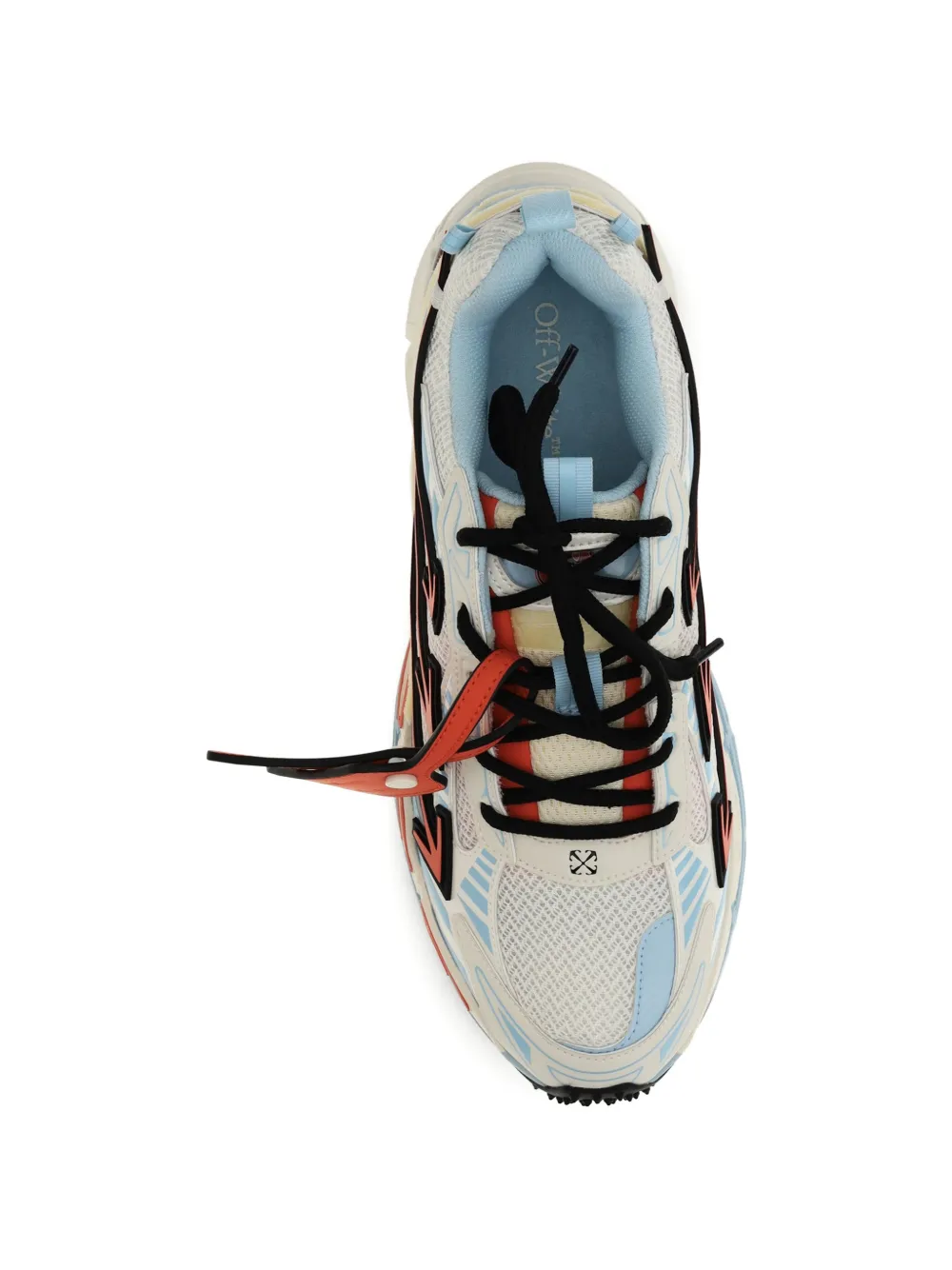 Off-White Be Right Back Arrow mesh sneakers Beige