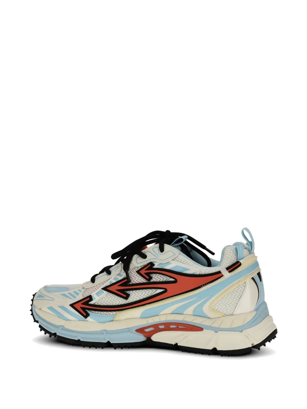 Off-White Be Right Back Arrow mesh sneakers Beige