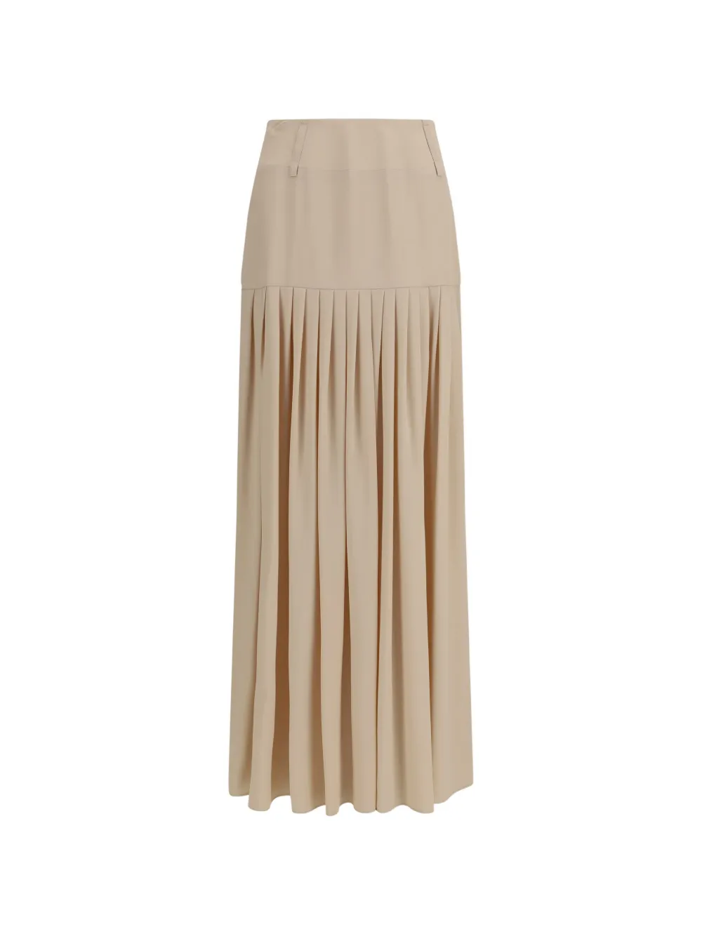 CRIDA pleated long skirt - Toni neutri