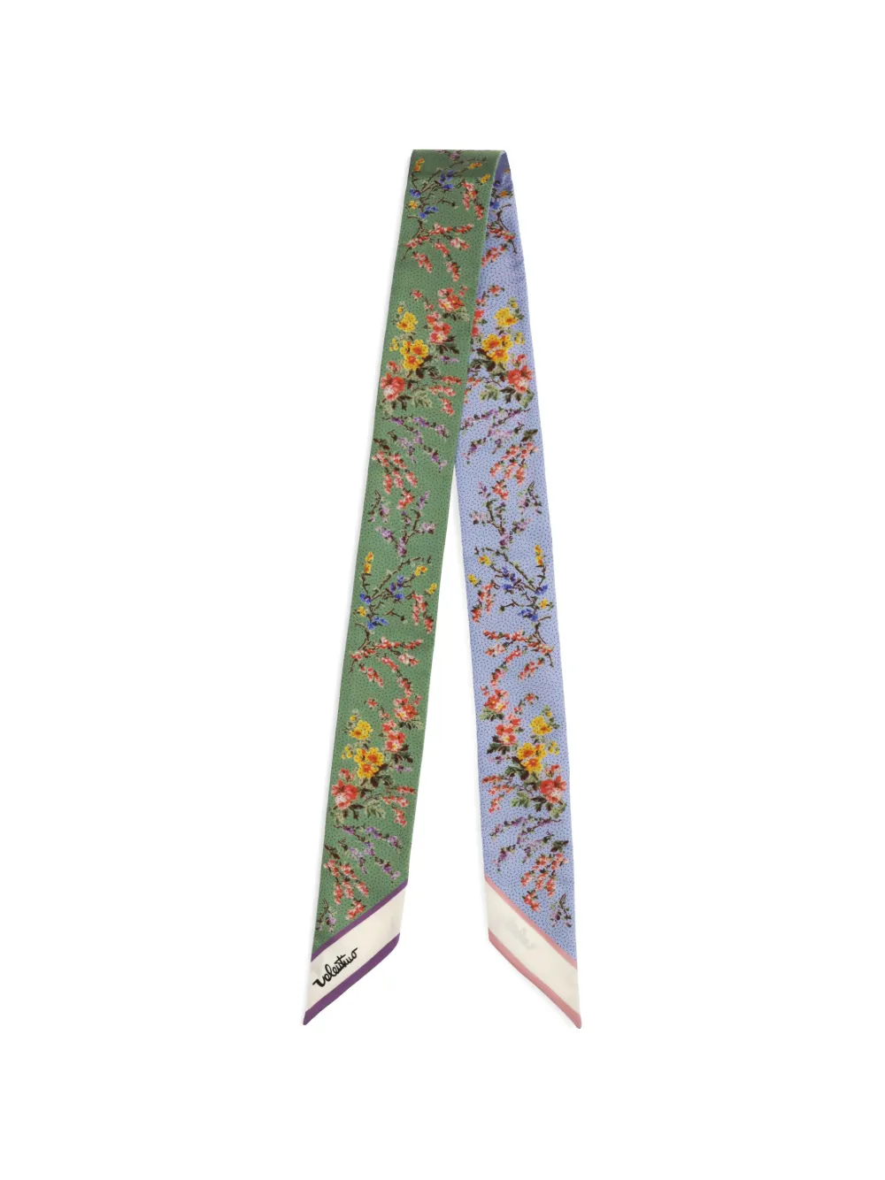 Valentino Garavani floral-print silk scarf - Verde