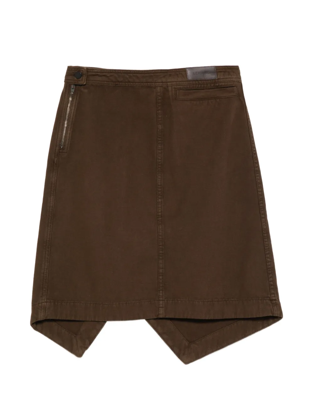 LEMAIRE Asymmetrische rok Bruin