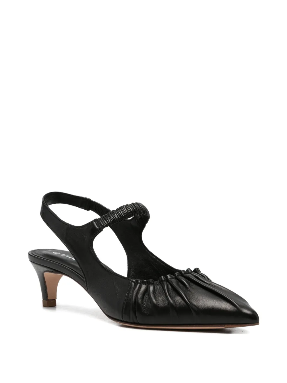 lorena paggi ruched slingback pumps Zwart