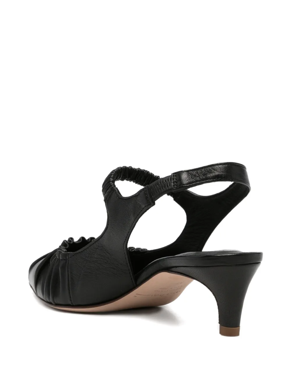 lorena paggi ruched slingback pumps Zwart
