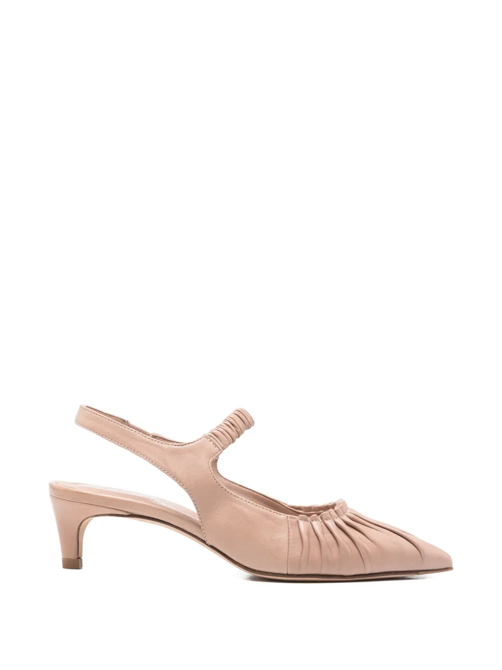 Lorena paggi Slingback pumps met sleehak Beige