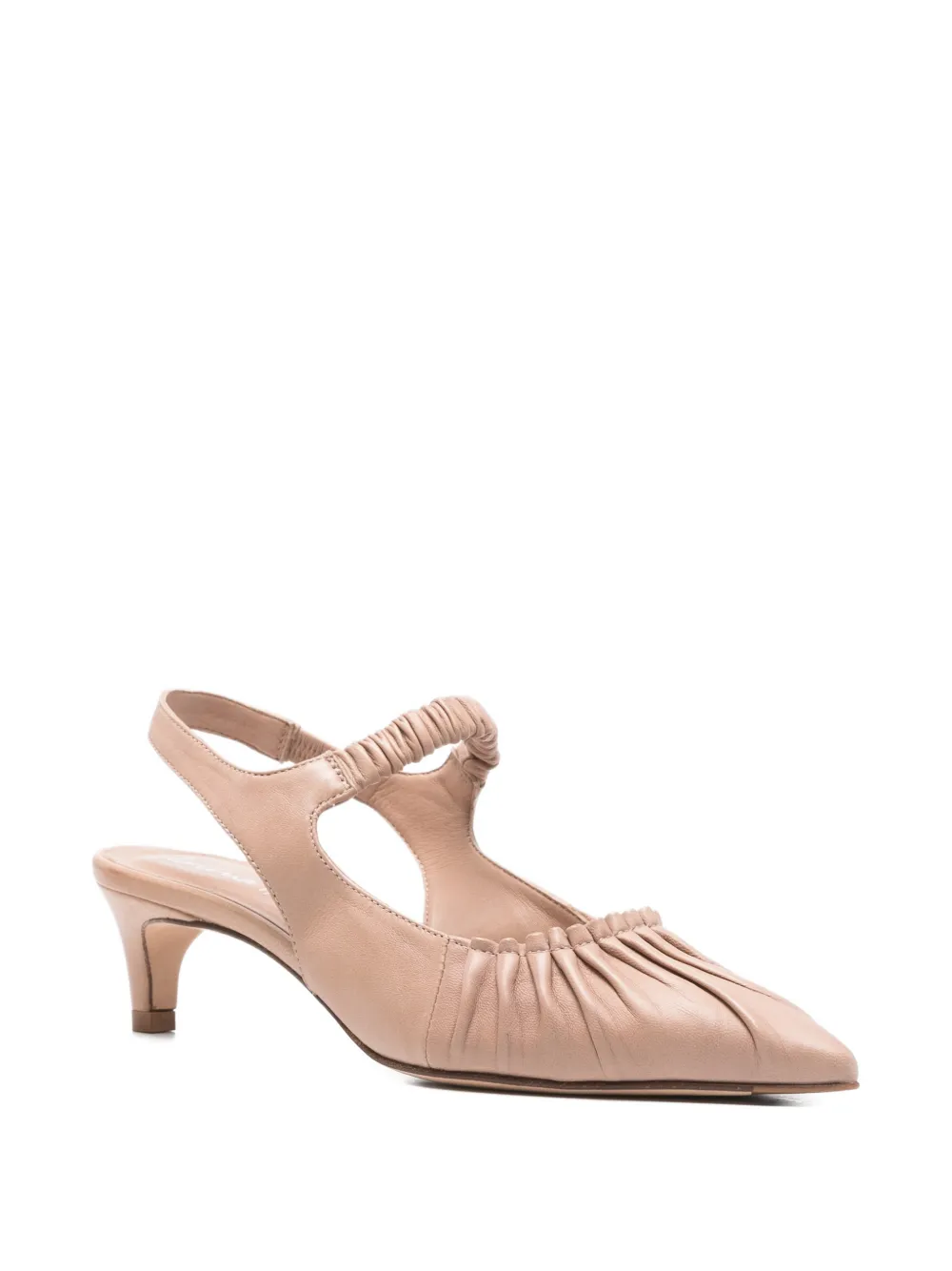 lorena paggi Slingback pumps met sleehak Beige