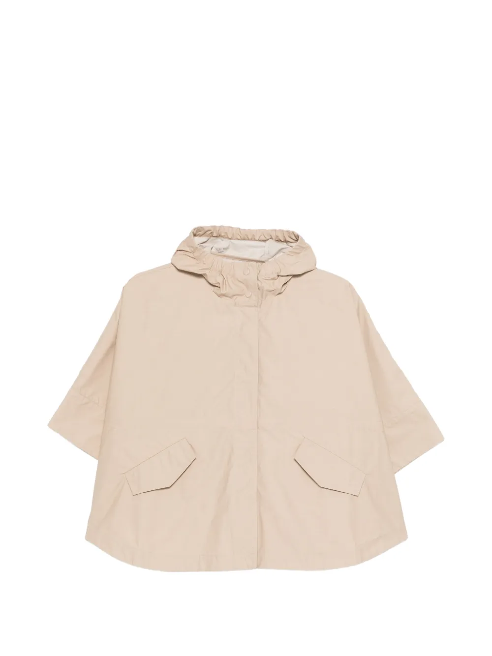 Moncler Enfant Jack met capuchon en zak Beige