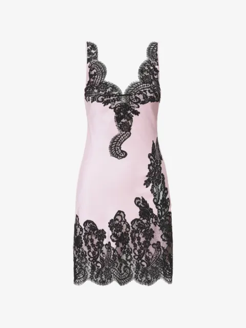 IL VOLO Cara lace detail mini dress