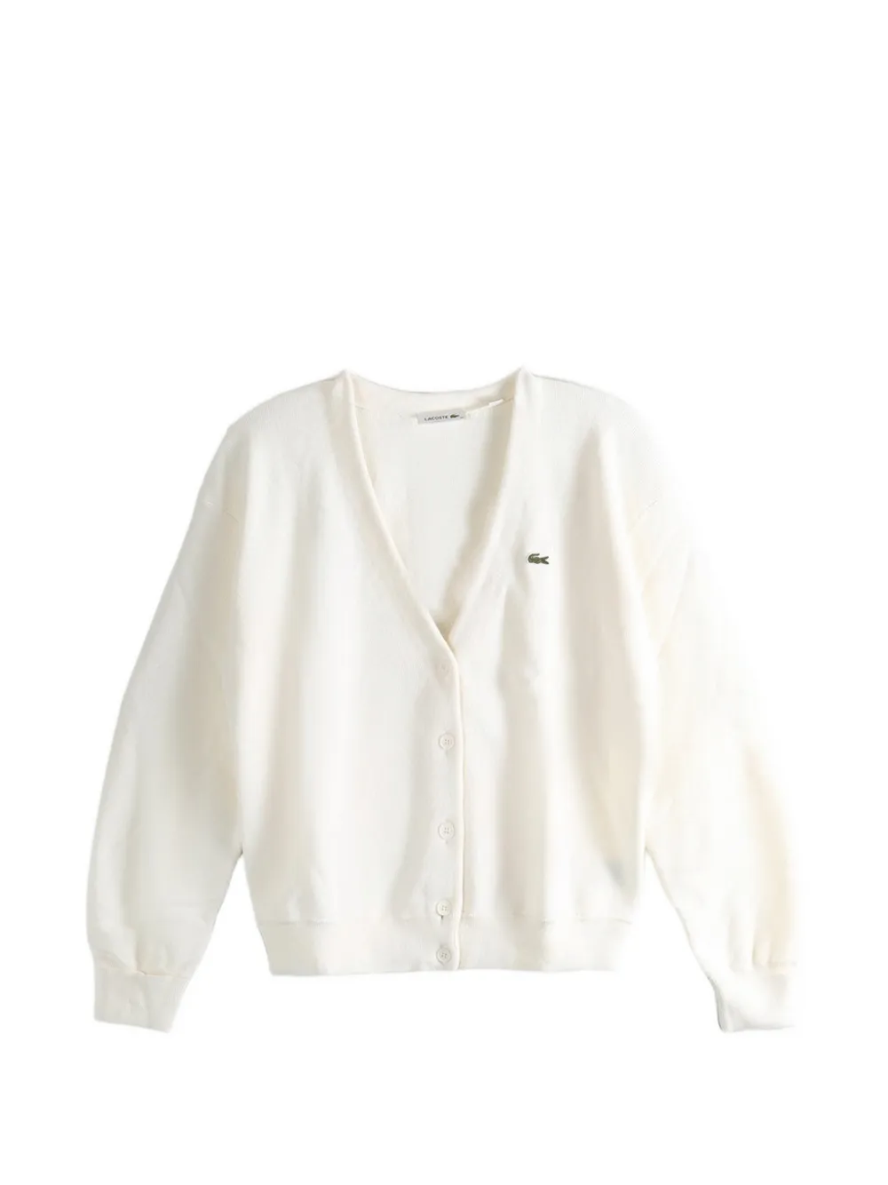 Lacoste V-neck cardigan - Toni neutri