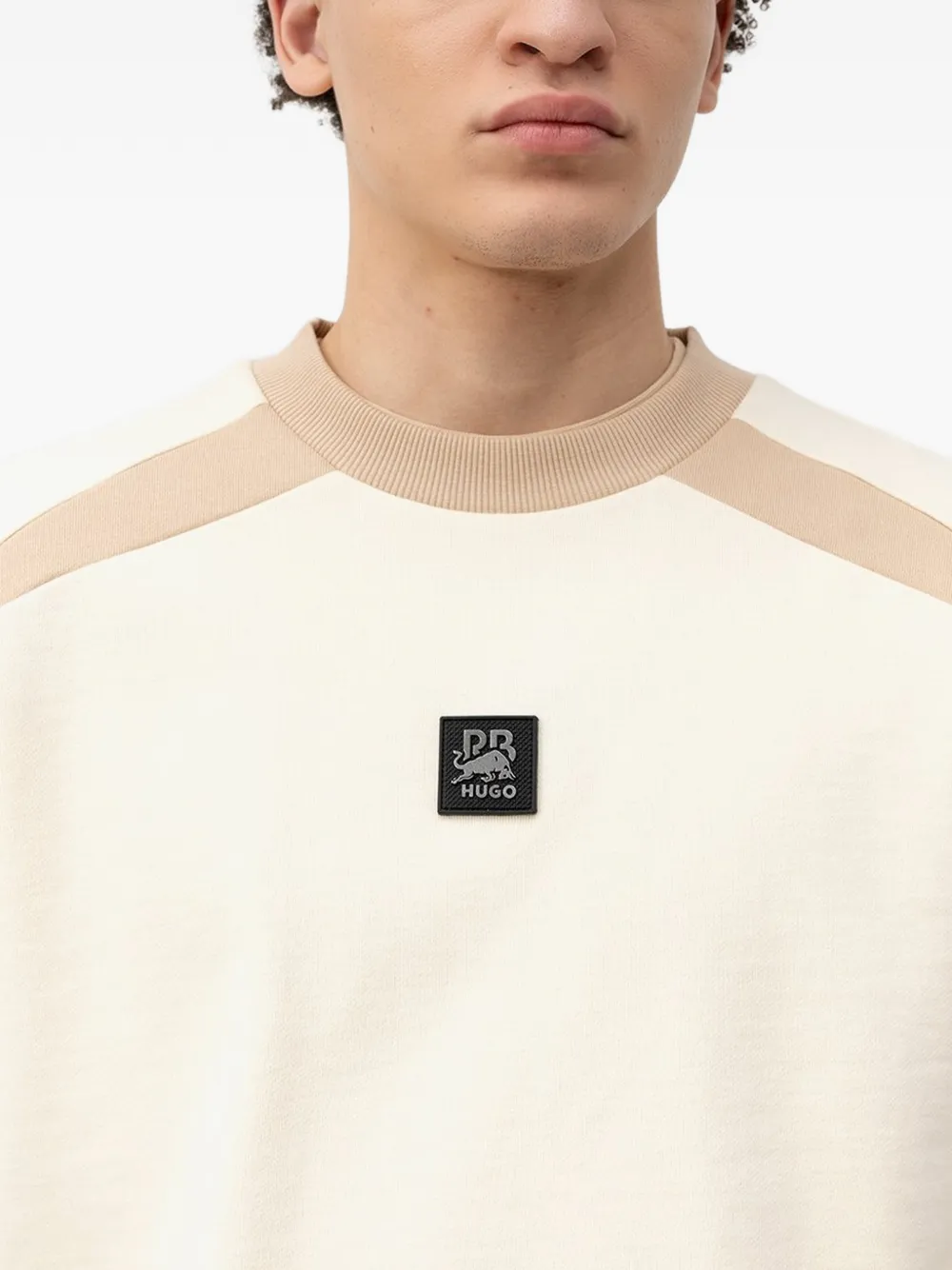  Hugo X Rb Davalio Panelled Sweatshirt - Neutrals 