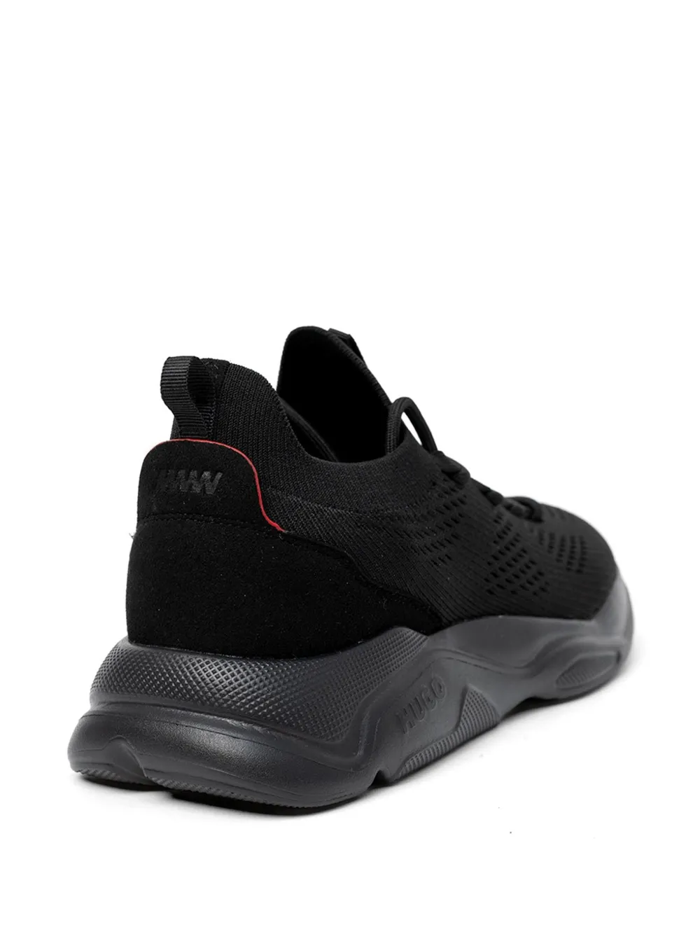 HUGO Leon sneakers met vlakken Zwart