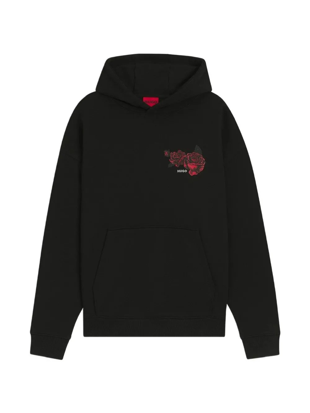 HUGO Dagethood floral hoodie - Nero
