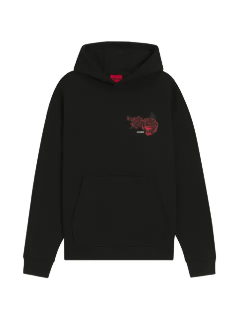 HUGO Dagethood floral hoodie